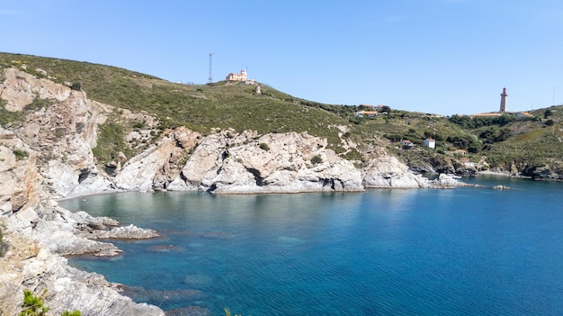 Klassifizierte Bucht von Anse de Paulilles bei Port-Vendres im französischen Okzitanien Südfrankreich