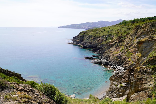 Klassifizierte Bucht von Anse de Paulilles im französischen Okzitanien Südfrankreich