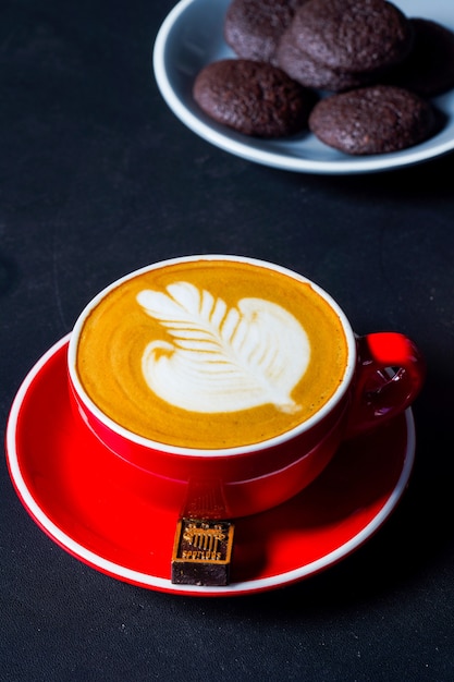 Foto klassische latte-art