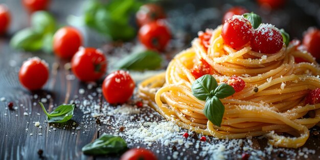 Klassische Nudeln auf dem Hintergrund der Küche, Ernährung und Lebensmittelkonzept