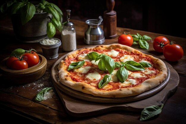 Klassische Pizza-Köstlichkeit Authentischer italienischer Geschmack