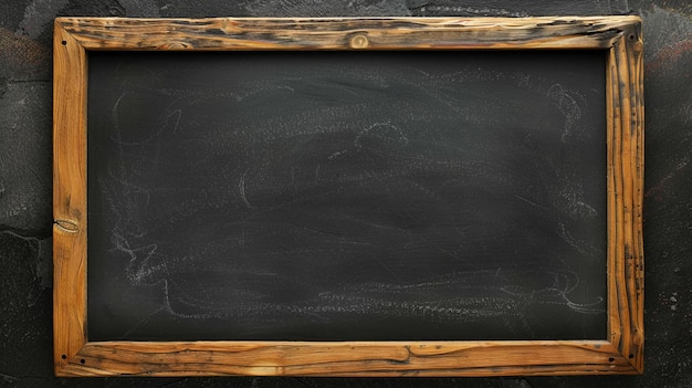 Klassische Tafel in Holzrahmen an der Wand