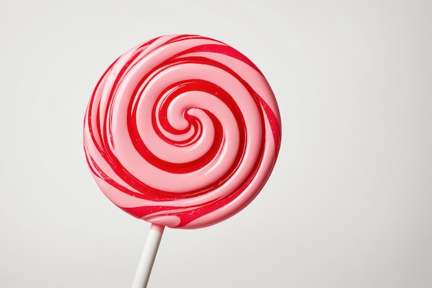 Klassischer Candy-Swirl-Lollipop mit lebendigen Farben