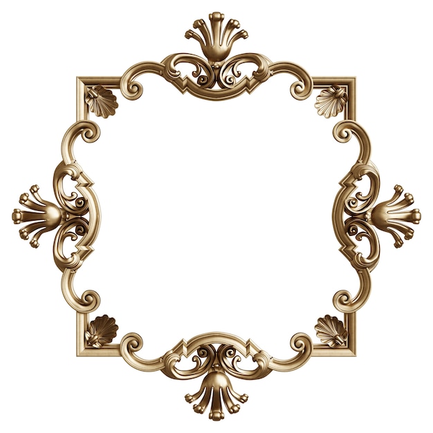 Klassischer goldener Rahmen mit Ornamenten