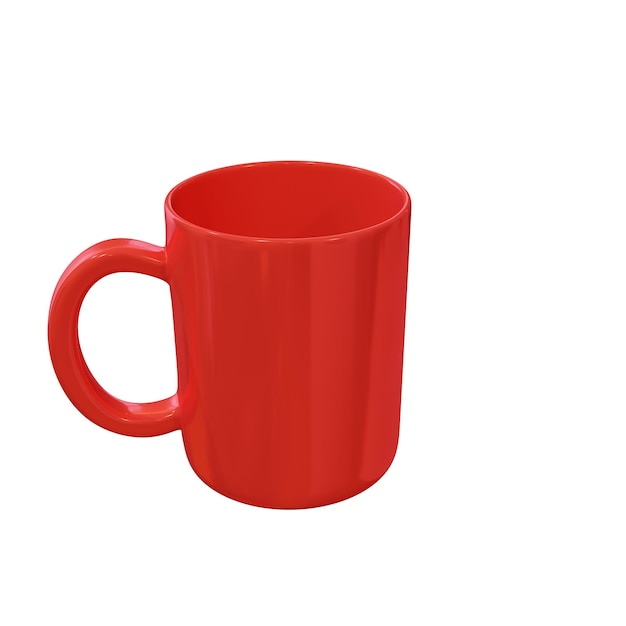 Klassischer roter Becher d render