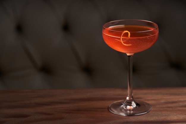 Klassisches alkoholisches Cocktailgetränk, Nahaufnahme