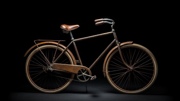 Klassisches Fahrrad mit isoliertem Vintage-Fahrrad