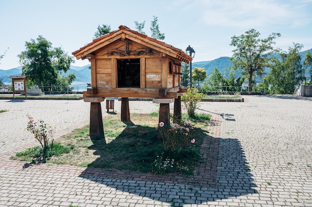 Klassisches Löwenhorreo fotografiert in Riano.