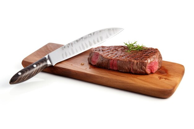 Klassisches Steakmesser auf weißem Hintergrund isoliert