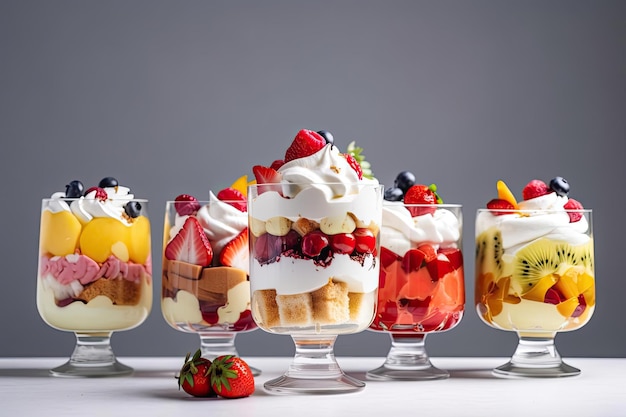 Klassisches Trifle-Dessert