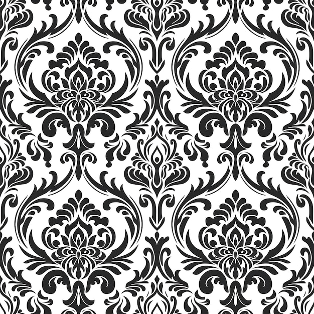 Klassisches Zierblumen-Design für Wandkunst und Drucke