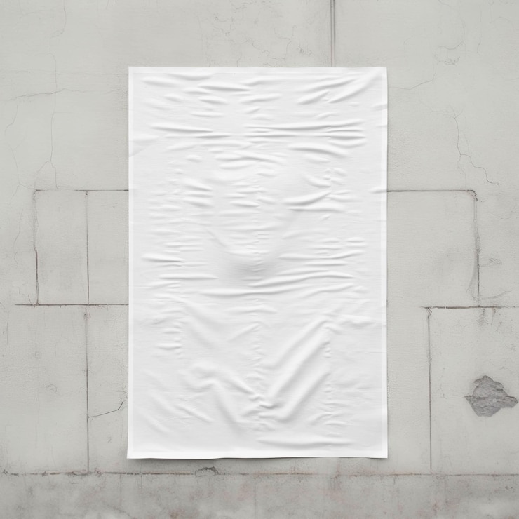 Foto klebtes plakat