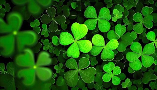 Kleehintergrund für St. Patricks Day Ai rendern