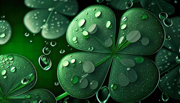 Kleehintergrund für St. Patricks Day Ai rendern