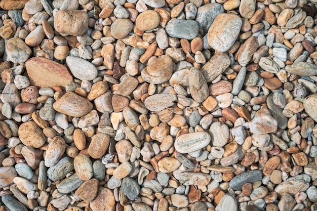 Kleine Felsen am Strand Draufsicht