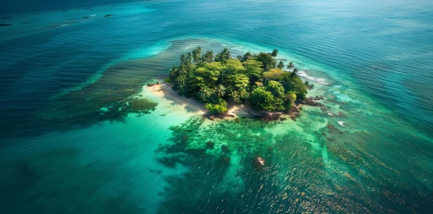 Kleine Insel mitten im Ozean