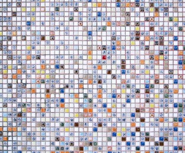 Kleine Mosaikfliesen Keramikfliesen im Hintergrund