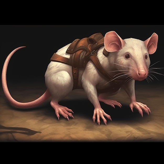 Foto kleine ratten, die in innenräumen leben