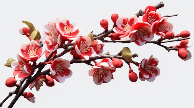 Foto kleine und niedliche frühlingsblumen chaenomeles speciosa auf koreanisch