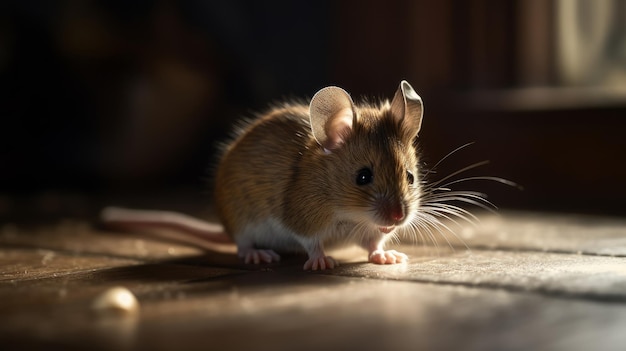 Kleine und schreckhafte Maus-Ai erzeugt