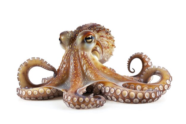 Kleiner Oktopus isoliert auf weißem Hintergrund Oktopus