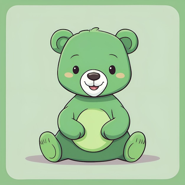 Kleiner süßer lächelnder Cartoon-Bär