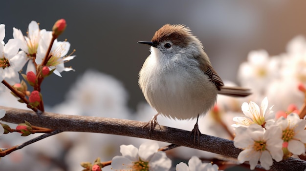 kleiner Vogel isoliertes HD 8K-Hintergrundbild