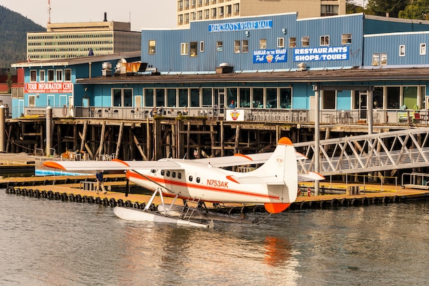 Foto kleines flugzeug in alaska