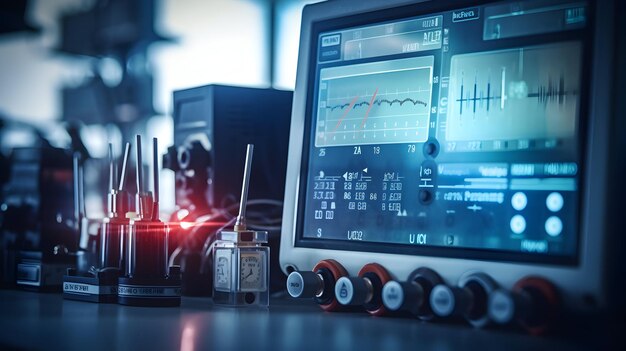 Foto klimamonitoring-instrumente zur erfassung von atmosphärischen daten