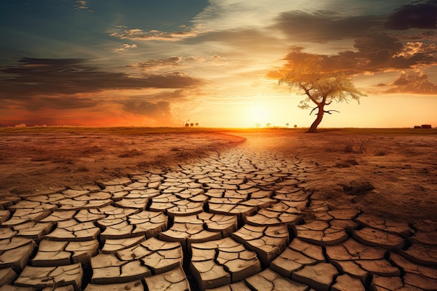 Klimawandel, globale Erwärmung und Dürre sind miteinander verbundene Umweltprobleme, die dringend Aufmerksamkeit erfordern