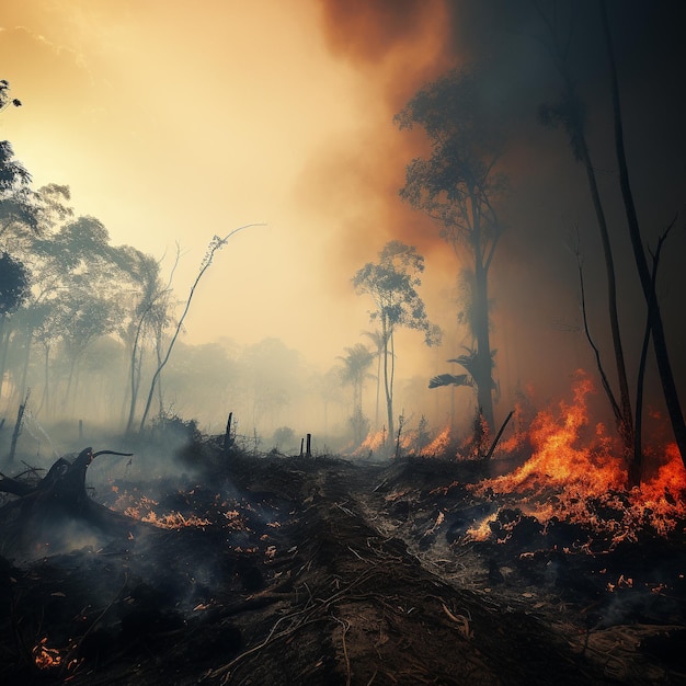 Klimawandel und CO2-Verschmutzung HD 8K Tapete Fotografie