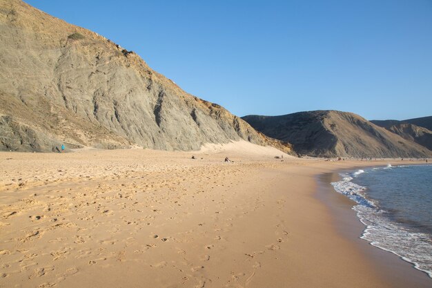 Klippen am Strand von Castelejo, Algarve, Portugal