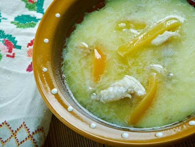 Klippfisk - Skandinavische Kabeljau-Suppe