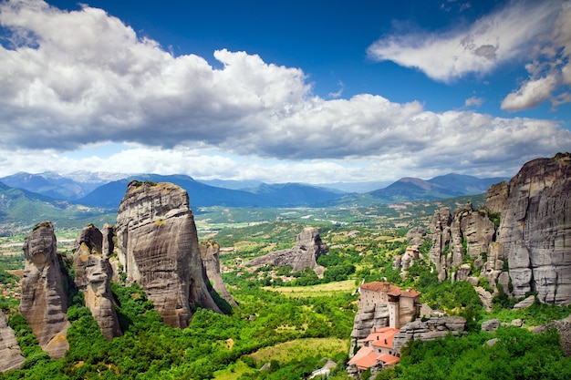 Kloster auf Felsen in Meteora, Griechenland