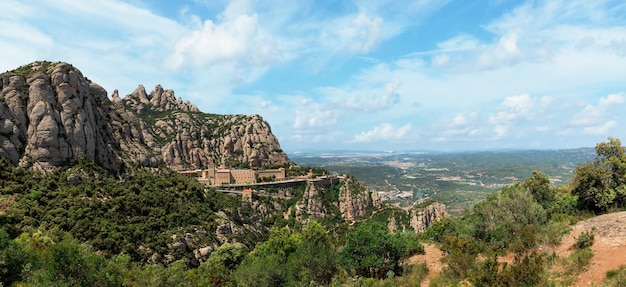 Kloster in den Bergen von Montserrat in Spanien