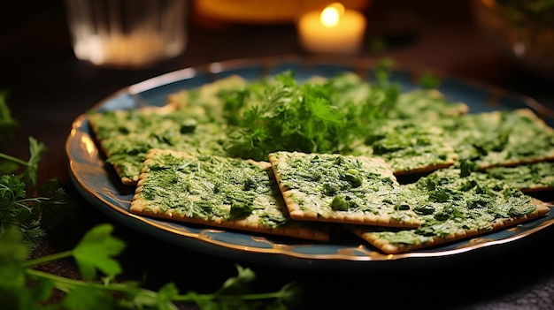 Knäckebrot mit Koriandergewürz