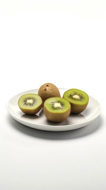 Knoblauch-Kiwi Stockfoto 2023 Artikel Weißer Hintergrund Pflanzenfarbe Textur neues Bild 2024