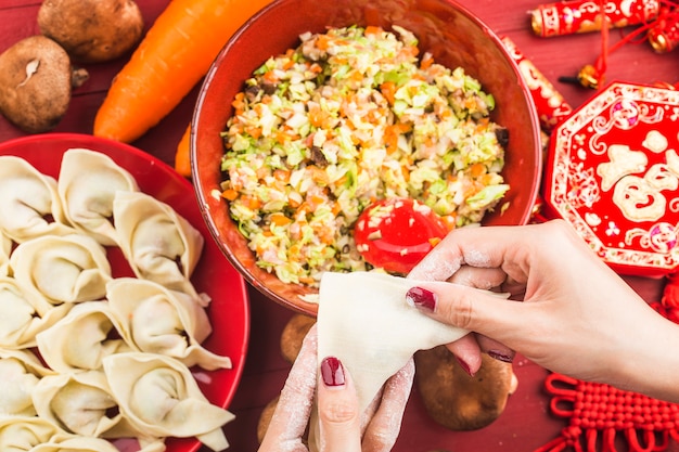 Knödel für chinesische Feste Chinesische Feste