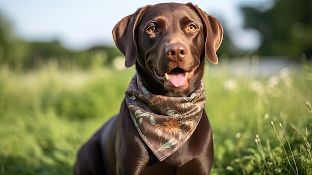 Knoten brauner Bandana