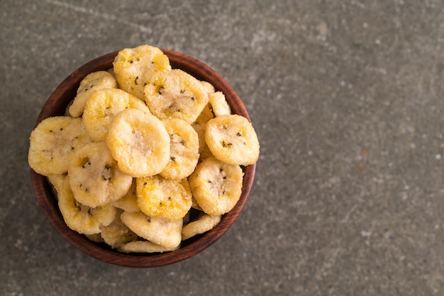 knusprige Chips der Banane