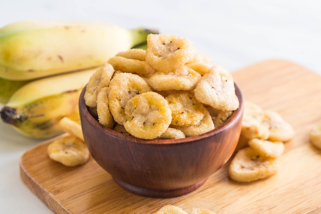 knusprige Chips der Banane