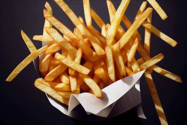 Knusprige goldene Pommes Frites