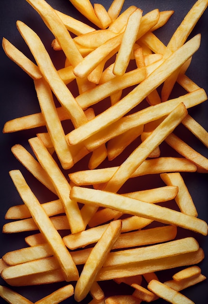 Knusprige goldene Pommes Frites