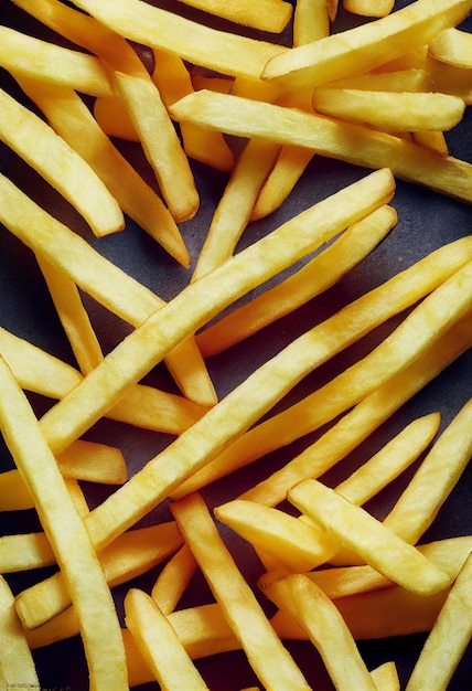 Knusprige goldene Pommes Frites