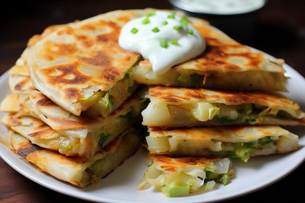 Knusprige Kartoffel-Quesadilla