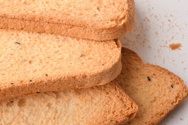 Knuspriger Zwieback oder Toast für ein gesundes Leben