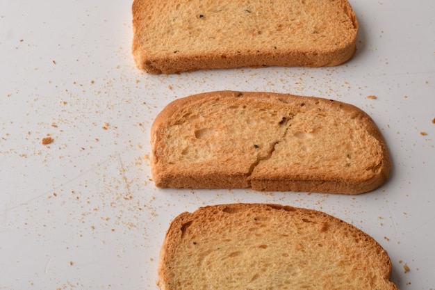 Knuspriger Zwieback oder Toast für ein gesundes Leben