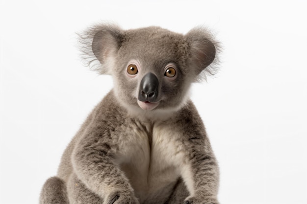 Un koala con una nariz grande