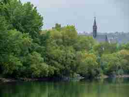 Foto koblenz en el río rin