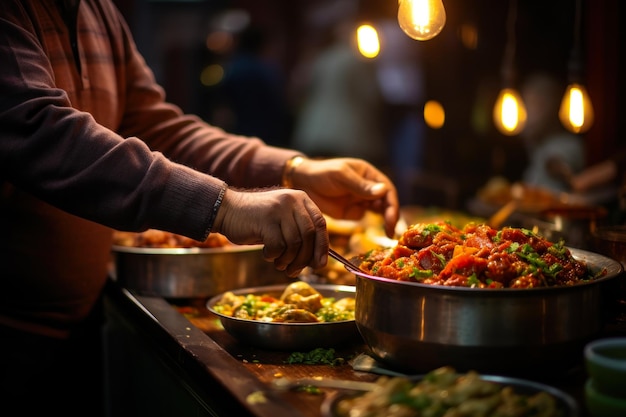 Kochen in der Küche eines Restaurants mit generativer KI